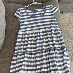 Tommy Hilfiger Navy and White Striped Dress